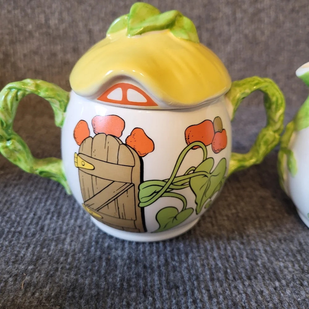 Vintage Disney Orleans Mickey Mouse Sugar and Creamer Set